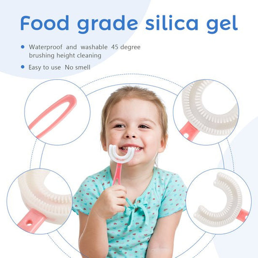 خمس فرش الاسنان السيليكون شكل U